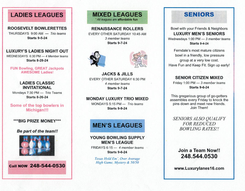 fall leagues